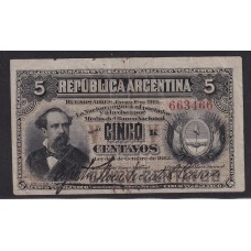 ARGENTINA COL. 008 BILLETE DE 5 CENTAVOS